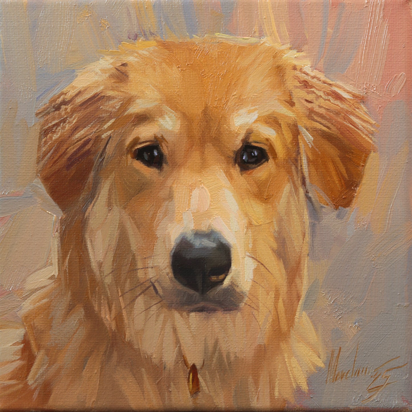 Custom Pet Portrait Oil Painting