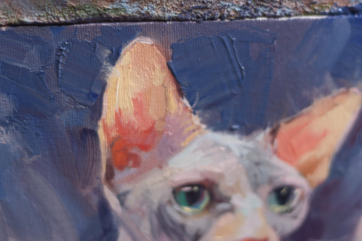 Sphynx on Blue