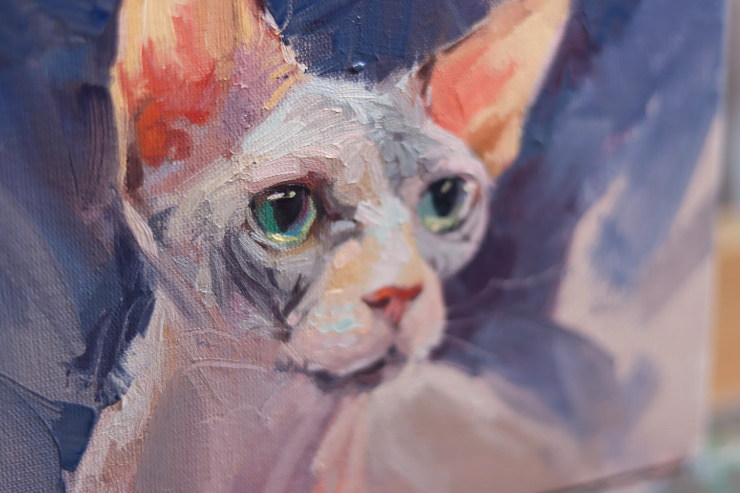 Sphynx on Blue
